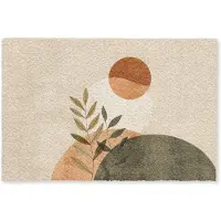 MuchoWow Deurmat 90x60 cm - Droogloopmat Takken - Vormen - Abstract - Mat voor binnen - Schoonloopmat - Deurmatten met print - Inloopmat