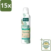 Kneipp 15 x - Douchefoam - Mint & Eucalyptus - Vegan - 200 ml - Wasstrips - Douchefoam - Mint En Eucalyptus - Natuurlijke Douchefoam - Vegan Douchefoam - Verkwikkende Douche