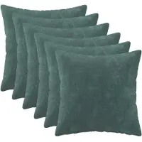 vidaXL Kussen met kussen HEERLEN 6 st Zee blauw Microfiber Fleece