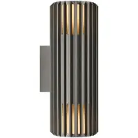 Nordlux Doos 3x Aludra LED Wandlamp | 2x E27 Max 15W | ip44 | Dimbaar | Zwart