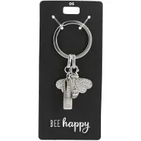 Depesche sleutelhanger met bijtje - gelukssymbool en cadeau.