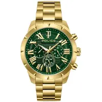 Police Analoog horloge 'Function watch Roman' goud
