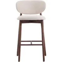 Starfurn - Barkruk Ella 65 cm - naturel - poot eiken walnoot