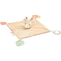 Nattou Activiteiten Speelgoed Giraf Gina - Zacht Knuffeldoekje - Baby Cadeau - 28 x 28 cm - Meerkleurig