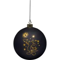 Disney kerstbal met verlichting Mickey Mouse - 15 cm