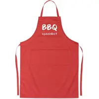 Benza Schort BBQ Specialist - Grappige/Leuke/Mooie/Luxe Keukenschort - Rood
