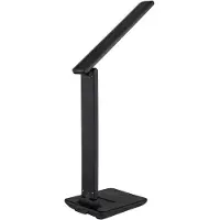 Globo Lighting LED tafellamp touch beweegbaar tafellamp touch dimmer woonkamer lamp bureaulamp CCT zwart, kunstleer, 5W 570Lm 2700K, 4000K, 6500K, LxBxH 28x11,5x50 cm