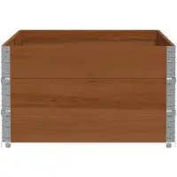 vidaXL Plantenbak 150x100 cm massief grenenhout bruin