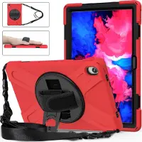 Mobigear SureGrip XGuard Tablethoes geschikt voor Lenovo Tab P11 Gen 1 Hardcase Backcover + Schouderband + Standaard - Rood