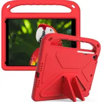 Mobigear AeroArmor Tablethoes geschikt voor Apple iPad 9 (2021) Kinder Tablethoes met Handvat - Rood