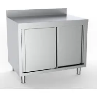 CombiSteel 600 Werktafel Schuifdeuren Rand, 7333.0224 - Horeca & Professioneel