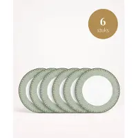Pip studio - Lily & Lotus - Borden - Tiles Light Green - 26,5 cm - Set van 6