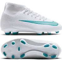 Nike Mercurial Superfly 11 Club Gras / Kunstgras Voetbalschoenen (MG) Kids Wit Turquoise