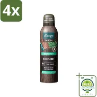 Kneipp Douche Foam Men 200 ml - Voordeelverpakking - 4 stuks - Douchefoam - Ceder