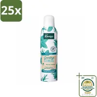 Kneipp 25 x - Douche schuim - Goodbye Stress - Watermunt & Rozemarijn - 200 ml - Wasstrips - Douche Schuim - Stress Verlichten - Natuurlijke Geur - Verfrissend Schuim - Huid Verzorging