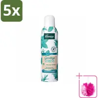 Kneipp 5 x - Douche schuim - Goodbye Stress - Watermunt & Rozemarijn - 200 ml - Bulkverpakking - Douche foam - Douchemop - Stress verlichten