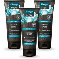 Kneipp 3 x - Sport Douche 2‑in‑1 - Men - 200 ml - Voordeelverpakking - 3 stuks