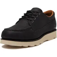 Timberland Heren Zwarte leren schoenen Britton Mills (44.5), Leer, Plat, Veters, Casual TB0A43JGW021