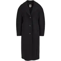 WE - DAMES THE SCULPTED COAT - Regular fit - Zwart - Wol - Maat: 34