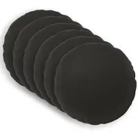 vidaXL - Kussen - 6 - st - HEERLEN - Zwart - Ø - 40 - cm - Polyester
