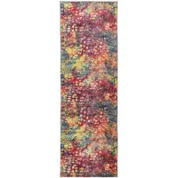 Yiwydaa Tapijt Runner LESAKA kleurrijk 100 x 400 cm Diamantvelvet