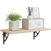 vidaXL Wandplankbeugels 2 st Antiek Bruin 10 x 10 x 3 cm Staal