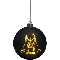 Disney Verlichte kerstbal glas Star Wars groot 15 cm I