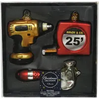 Kaemingk Ornament glas l3.3b5.5h12 cm mlt 3st kerst