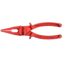 Ks Tools kunststof tang met platte bekken en beschermende isolatie, 190 mm (artikelnummer: 117.1641)
