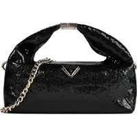 GUESS avondtas schoudertas Jewels Mini Top Handle Pouch Black zwart