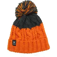 Surf Monkey Pompommuts - One Size - Binnenvoering - Unisex (Oranje/Grijs)