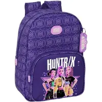 Safta K-pop Demon Hunters Fighters, kleine rugzak van 10 liter, paars. Kinderrugzak, paars, one size