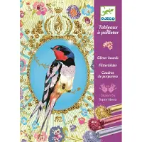 Djeco schilderijen glitters Glitter birds