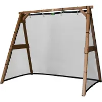 Axi 4-in-1 SportsFun in bruin | 4-in-1 Frame voor schommel, voetbal, volleybal en tennis | Schommelframe & Net voor diverse sporten