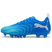 Puma Future 9 Play Gras / Kunstgras Voetbalschoenen (MG) Kids Blauw Luminous Blue Lime