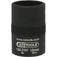 Ks Tools 150.2191 3/8 remklauwdop, 15 mm