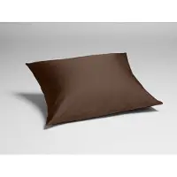 Yumeko Kussensloop Katoensatijn 50x60 Bruin - Eco, Bio & Fairtrade