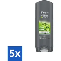 Dove 5 x Men+Care Douchegel - Extra Fresh - 250 ml - Voordeelverpakking - 5 stuks