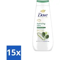 Dove 15 x Douchecrème - Hydrating Care - Aloe Vera - 400 ml - Voordeelverpakking - 15 stuks