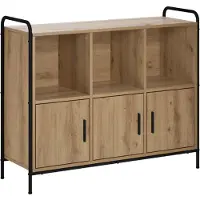 vidaXL Dressoir Artisanaal eiken 97 x 33 x 81 cm Bewerkt hout