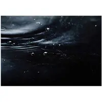 WALLARENA - Fotobehang - 350x250 cm - donker water in zwart - vliesbehang