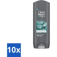 Dove 10 x Men+Care Douchegel - Eucalyptus & Mint - 250 ml - Voordeelverpakking - 10 stuks