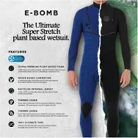 Rip Curl 2026 Heren E-Bomb 4/3mm Borst Ritssluiting Wetsuit - C