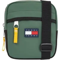 Tommy Hilfiger Heren Crossbody Tas met rits (Groen/zwart)