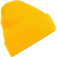 Beechfield Volwassenen van Unisex Originele geboeide Beanie (Goud)