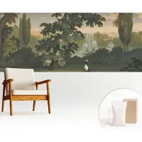 Wallfluent Fotobehang - Groente Vliesbehang - 250x104 cm - Natuurlijke Tuin Muurschildering - Slaapkamer behang Landschappen - Fotobehang Vlies - Gang behang