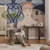 Coloray Vliesbehang - Marine Snellijm Behang - 312x219 cm - Artistiek Echtpaar Fotobehang Vlies - Hal behang Deel - Muurschildering - Woonkamer behang