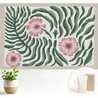 Wallfluent Fotobehang - Groente Vliesbehang - 104x70 cm - Bloemenbladeren Fotobehang Vlies - Hal behang Bloemen En Planten - Muurschildering - Hal behang
