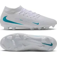 Nike Phantom 6 High Academy Gras / Kunstgras Voetbalschoenen (MG) Wit Turquoise