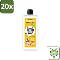 Marcel's Green Soap 20 x Marcel’s Green Soap – Conditioner – Vanilla & Cherry Blossom – 300 ml - Grootverpakking - Vaatwasstrips - Haarverzorging - Natuurlijke Conditioner - Sheabutter - Vanille - Kersenbloesem